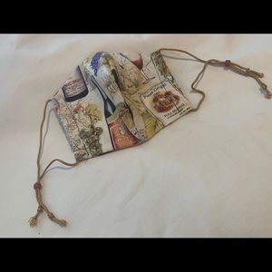 Mask with wine design